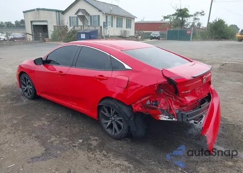 2019 Honda Civic Sport z USA, uszkodzony, nr VIN 2HGFC2F87KH524384